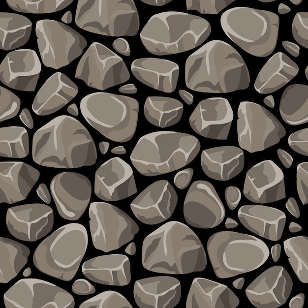 Gratis vector rock stone naadloze patroon