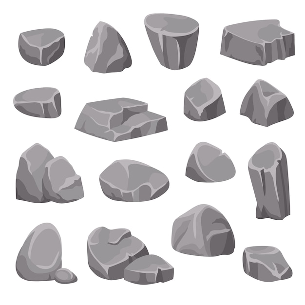 Gratis vector rocks and stones elements