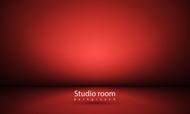 Gratis vector rode abstracte vorm studio kamer achtergrond