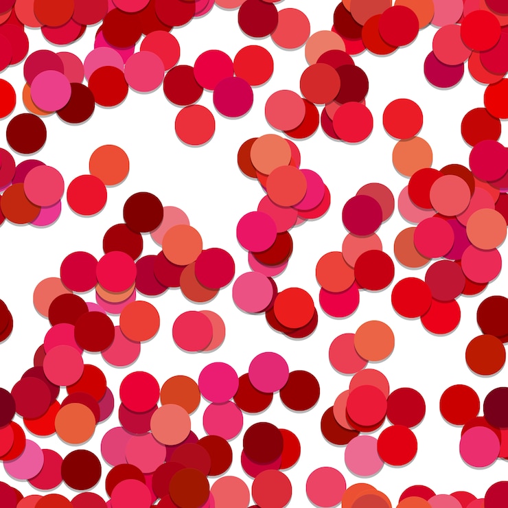 Gratis Vector rode cirkels patroon achtergrond
