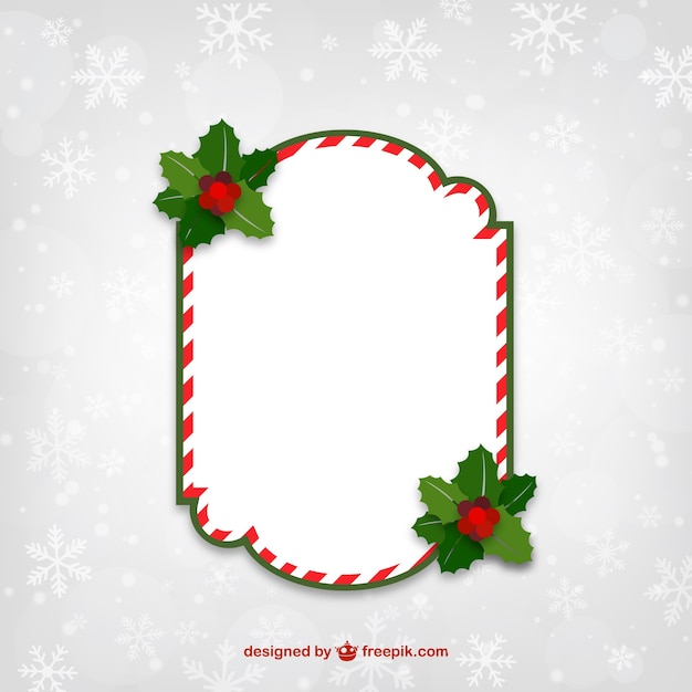 Rode en witte Kerstmis frame