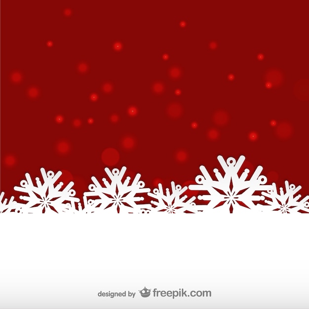 Gratis vector rode en witte winter achtergrond