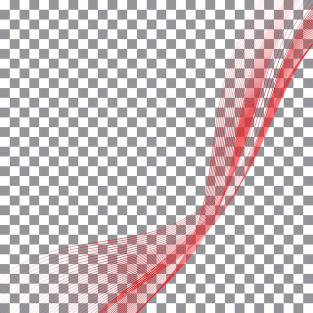 Rode lint abstracte vormen met witte achtergrond