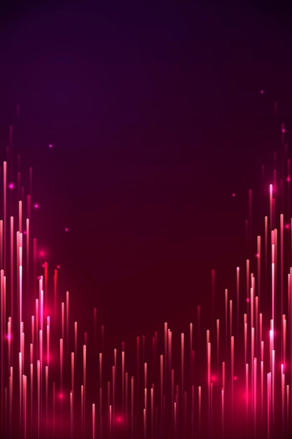 Rode neon meteoor achtergrond ontwerp vector