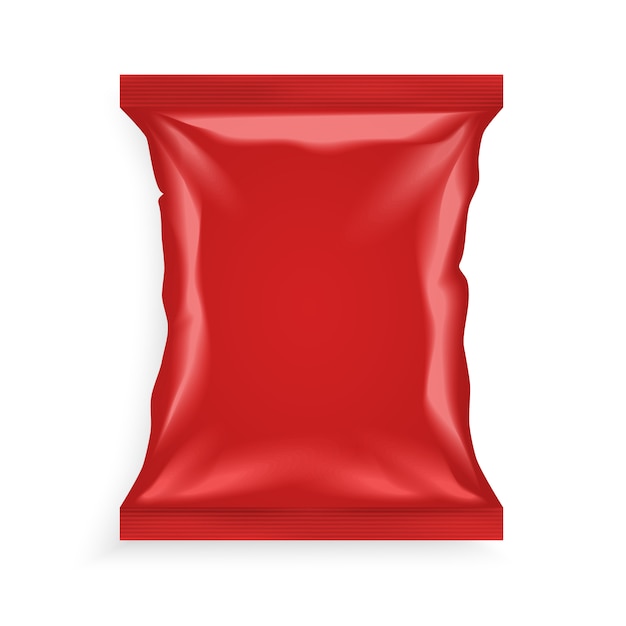 Gratis vector rode plastic zak