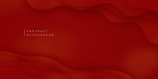 Rode zakelijke abstracte banner achtergrond met vloeiende gradiënt golvende vormen vector ontwerp post
