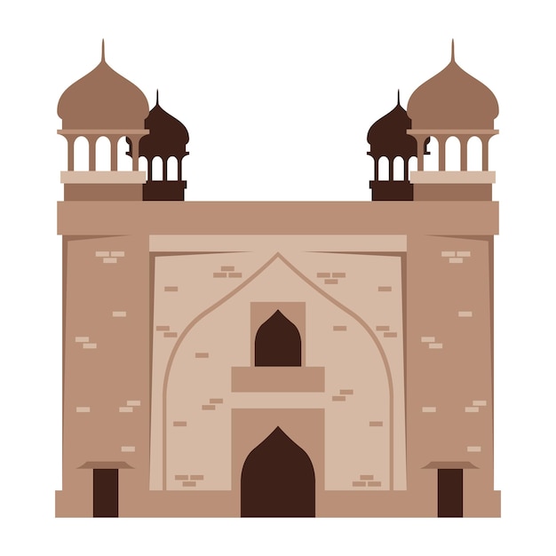 Gratis vector rohtas fort pakistan monument