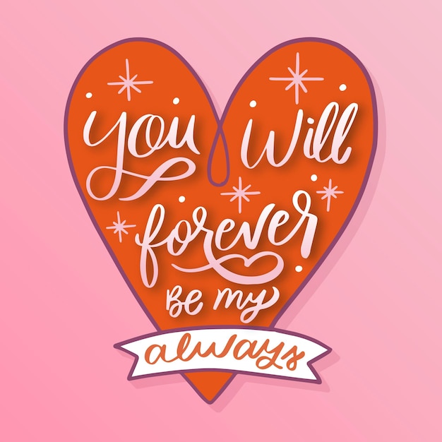 Romantische letters voor Valentijnsdag