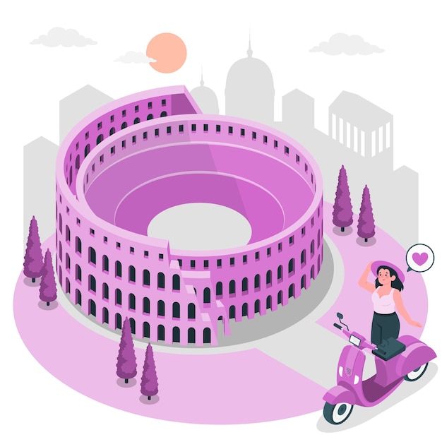 Rome concept illustratie