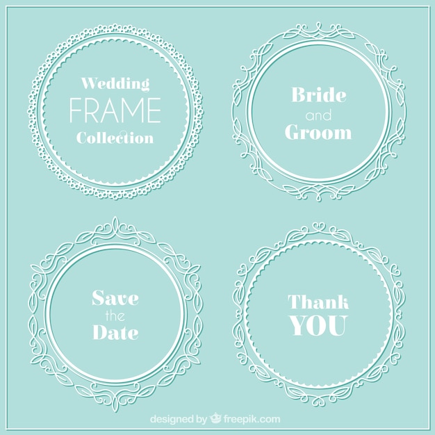 Rond wedding frame set