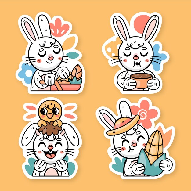 Ronnie het konijn herfst stickers collectie