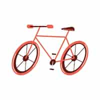 Gratis vector rood fietsvoertuig