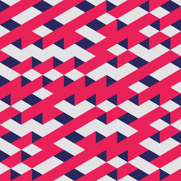 Rood geometrisch naadloos patroon abstracte achtergrond vectorillustratie