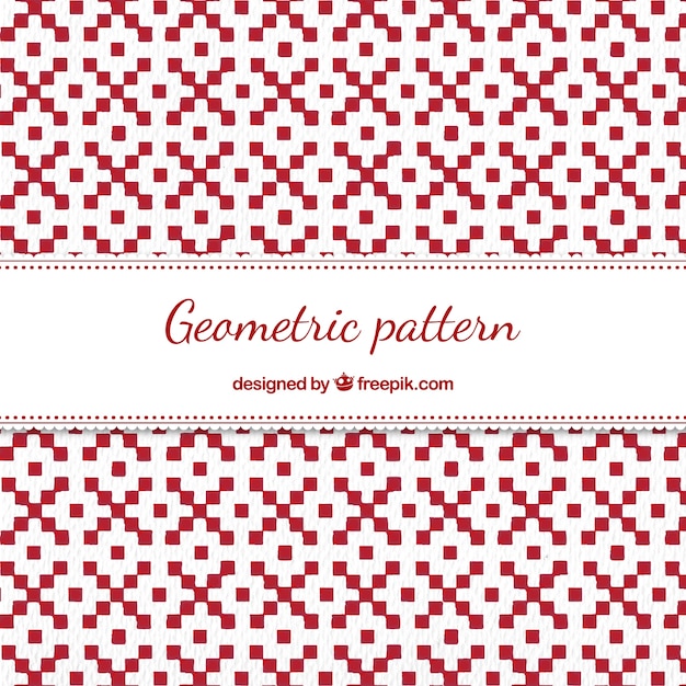Rood geometrisch patroon