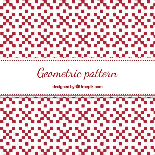 Rood geometrisch patroon