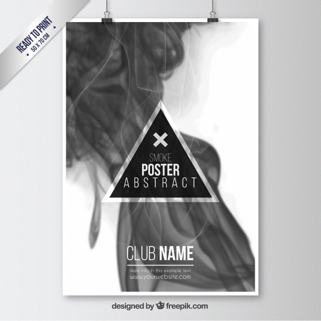 Rook poster in abstracte stijl