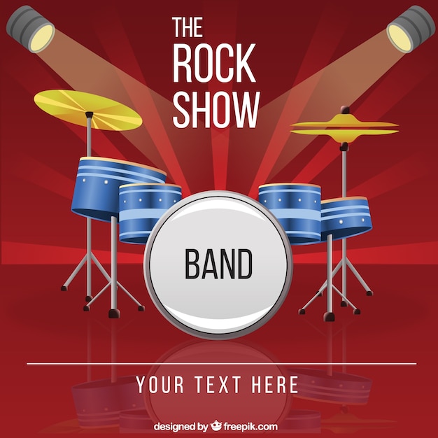 Gratis vector rots showband