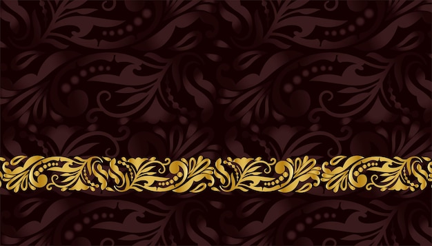 Royal premium bloemmotief gouden achtergrond