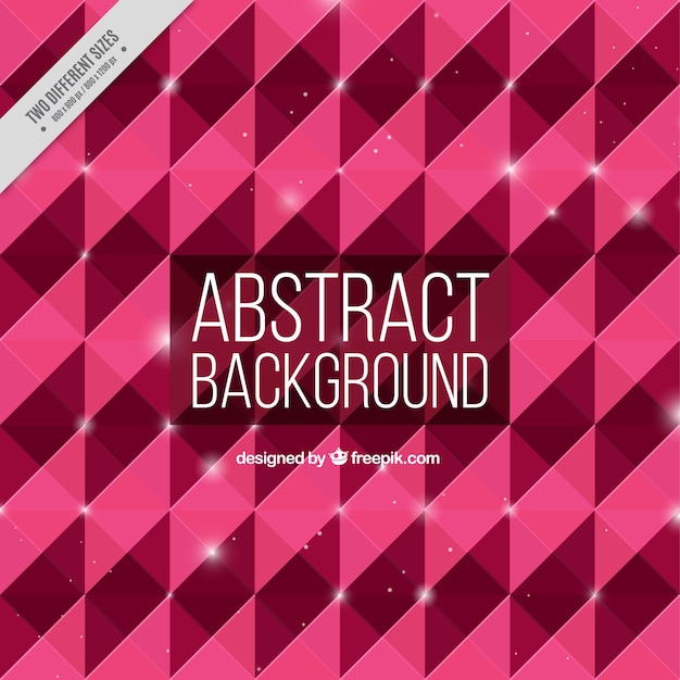 Gratis vector roze abstracte achtergrond met glanzende vormen