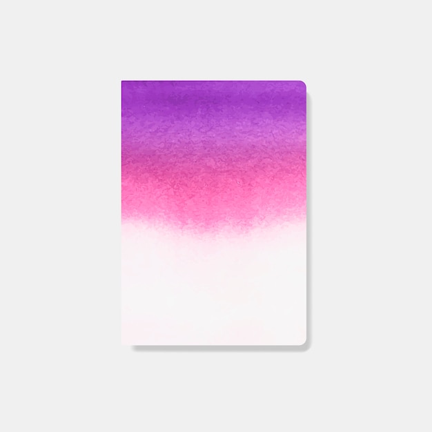 Roze aquarel stijl kaart vector