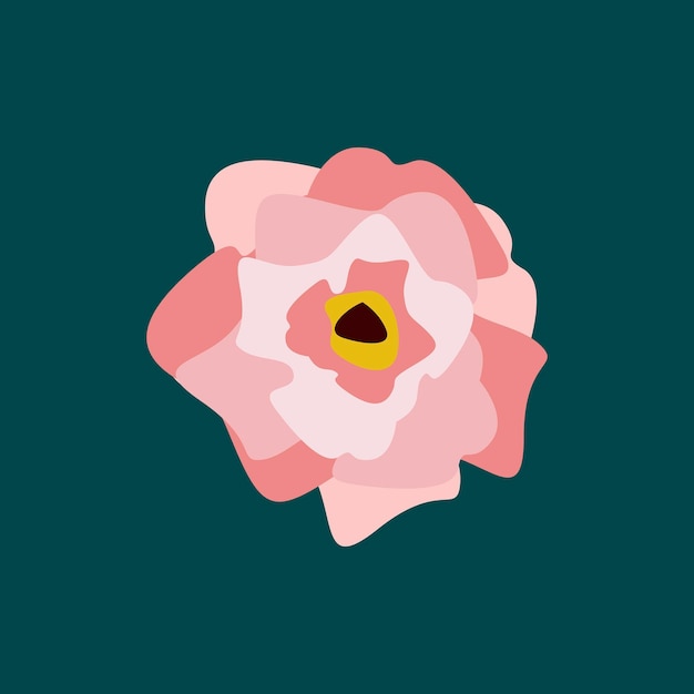 Roze bloem element vector