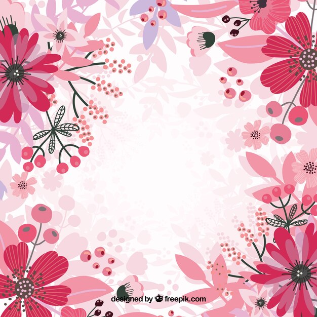 Roze bloemen achtergrond vector