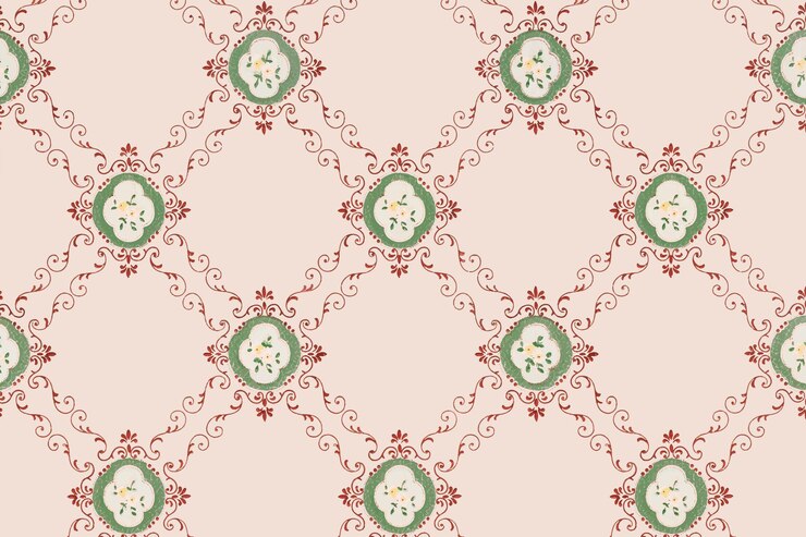 Gratis Vector roze bloemenpatroon achtergrond