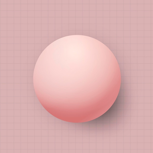 Gratis vector roze cirkel op een raster achtergrond vector