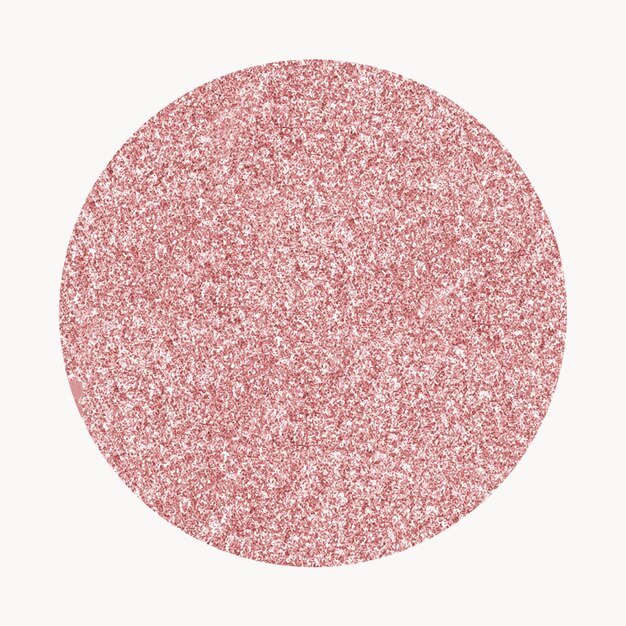 Roze cirkelvorm clipart, glittery collage element vector