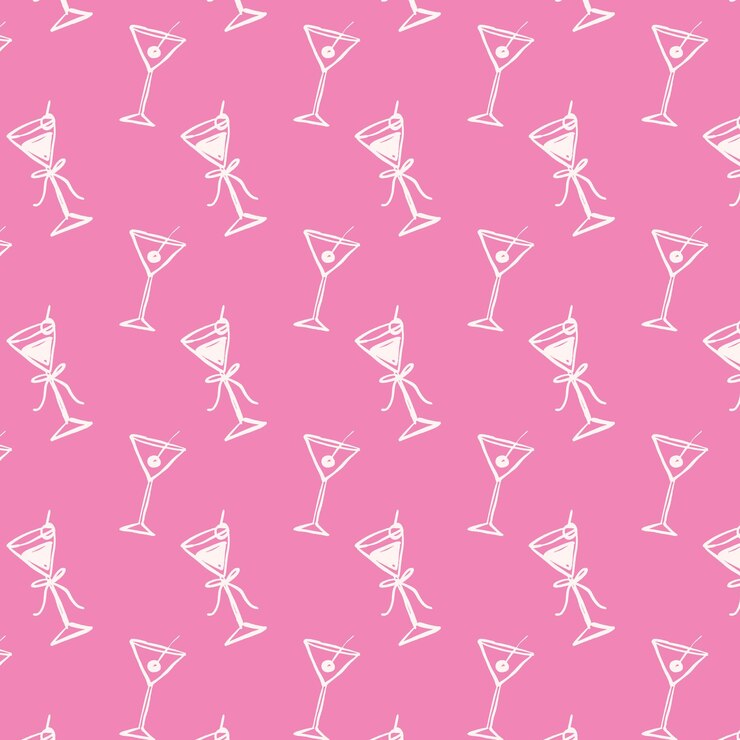 Gratis Vector roze martini patroon