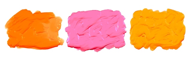 Gratis vector roze oranje en gele dikke acryl aquarel textuur