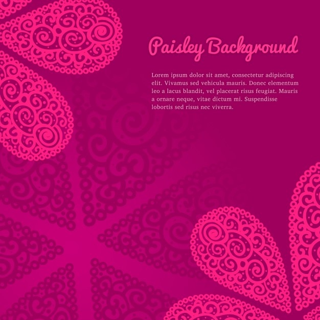 Roze paisley achtergrond