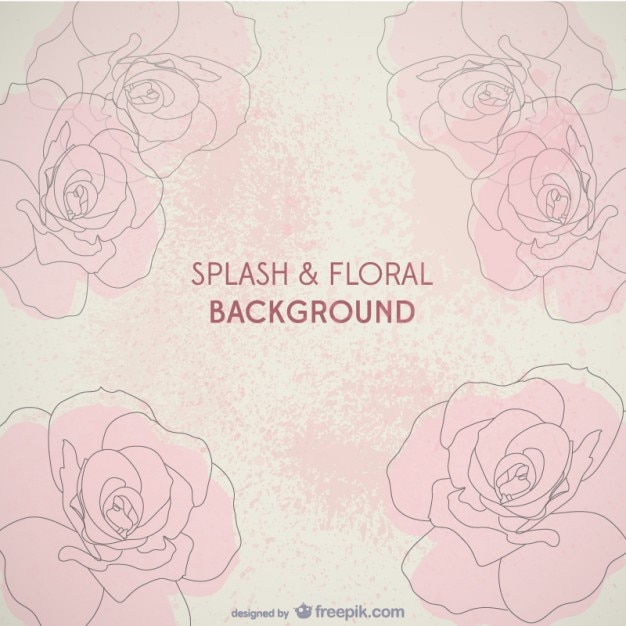 Gratis Vector roze rozen achtergrond