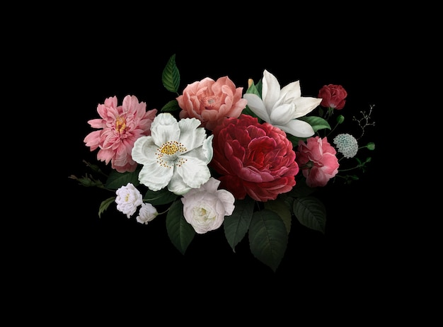 Gratis vector rozen in bloei