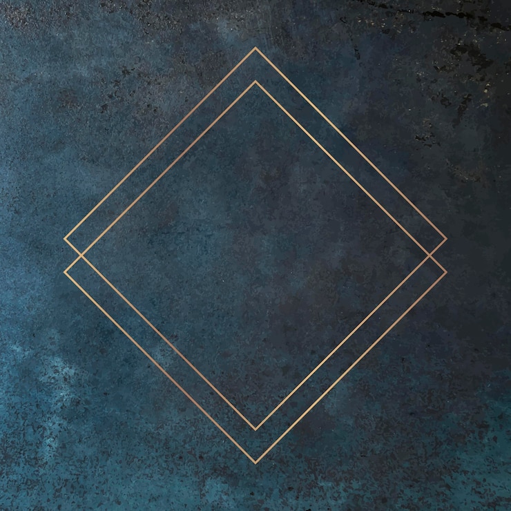 Gratis Vector ruit gouden frame op grunge achtergrond vector