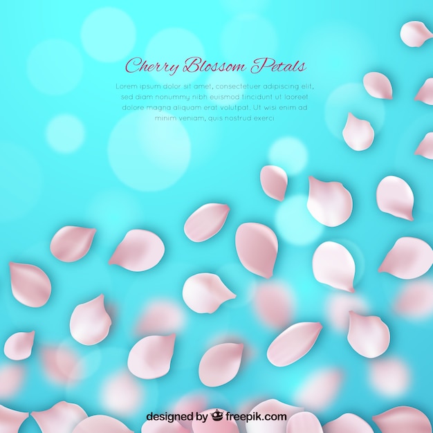 Gratis vector sakura bloemblaadjes achtergrond