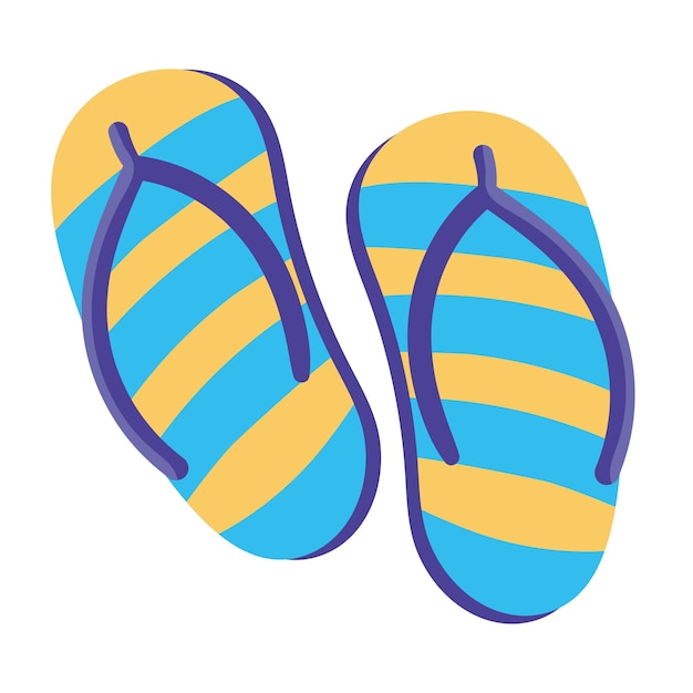 Gratis vector sandalen met water