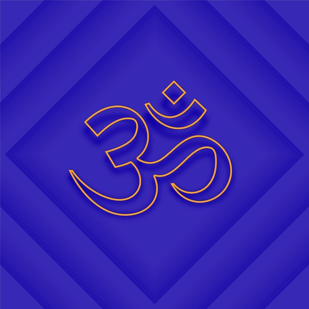 Sanskriet mantra om symbool achtergrond voor spirituele meditatie en yoga