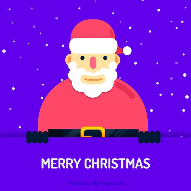 Gratis vector santa's christmas achtergrond