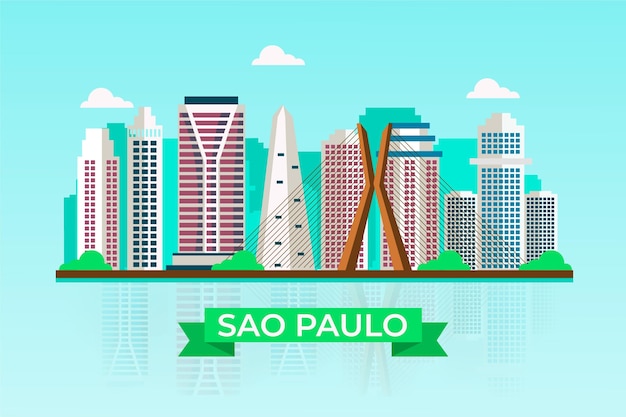 Sao paulo brazilië skyline