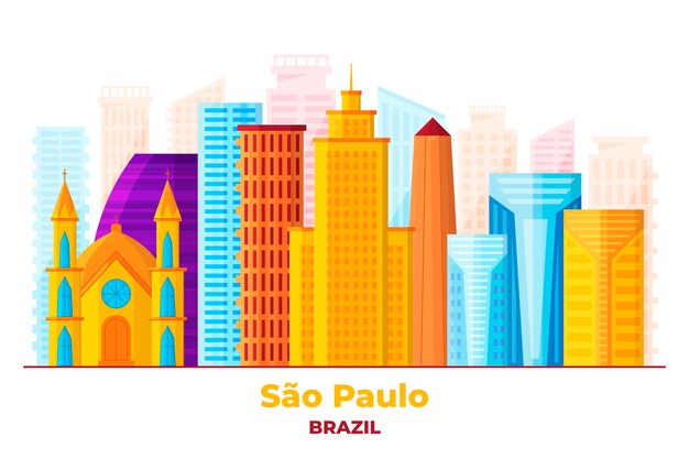 Sao paulo skyline van bezienswaardigheden