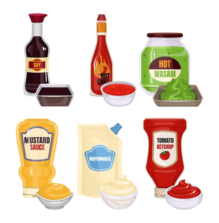 Gratis Vector sausverpakking realistische samenstelling