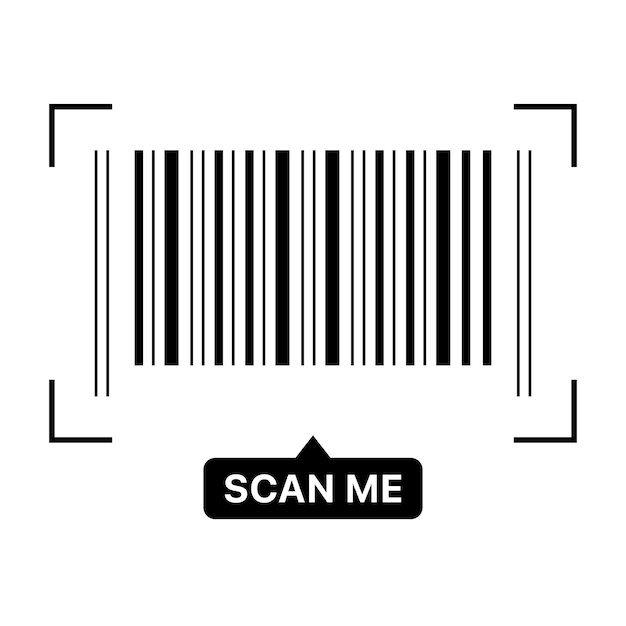 Gratis vector scan barcode van het product