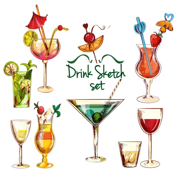 Schets cocktail set