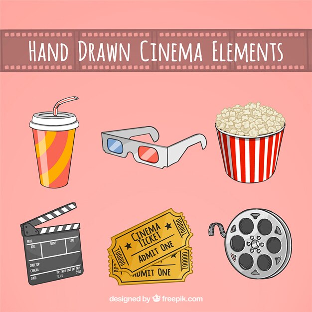 Schetsen reel en cine accessoires