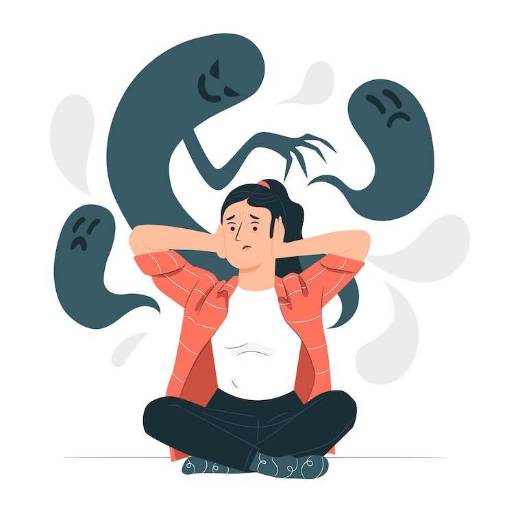 Gratis Vector schizofrenie concept illustratie