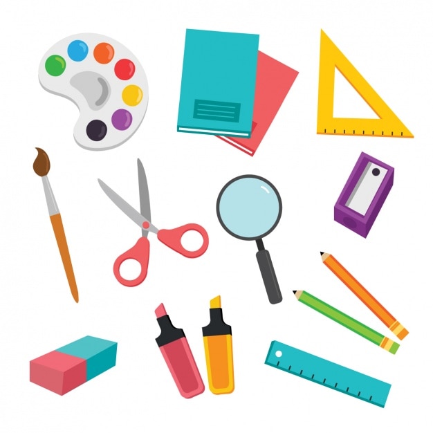 Gratis vector school elementen collectie