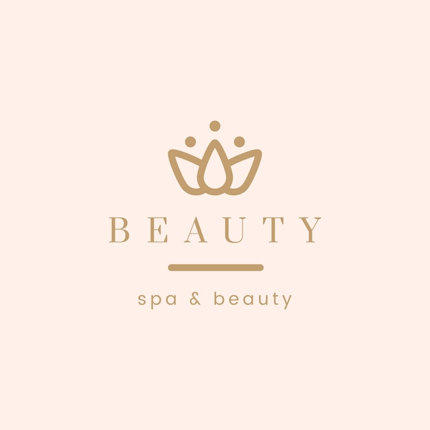 Gratis vector schoonheid en spa logo vector