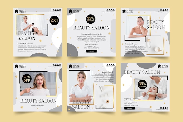 Schoonheidssalon Instagram-berichten