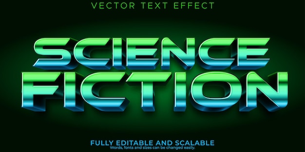 Science fiction teksteffect bewerkbare film en buitenaardse tekststijl